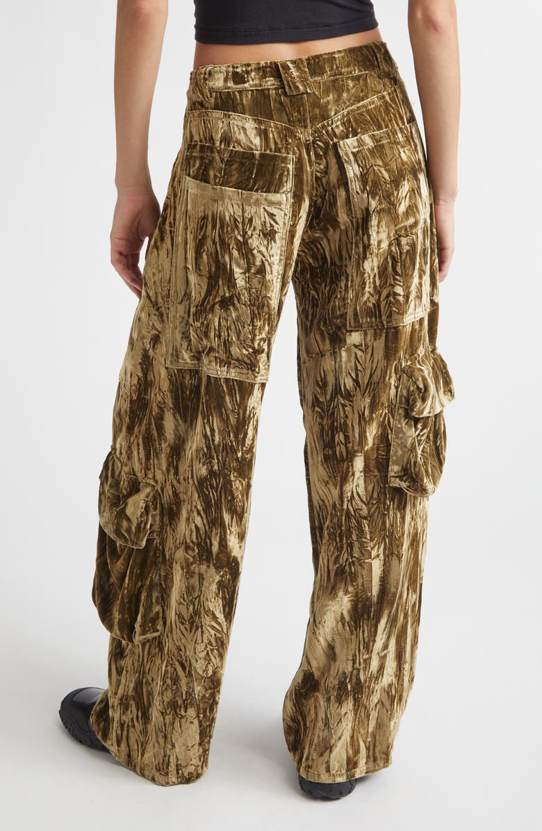 Collina Strada Wide Leg Cargo Pants, Alternate, color, Moss