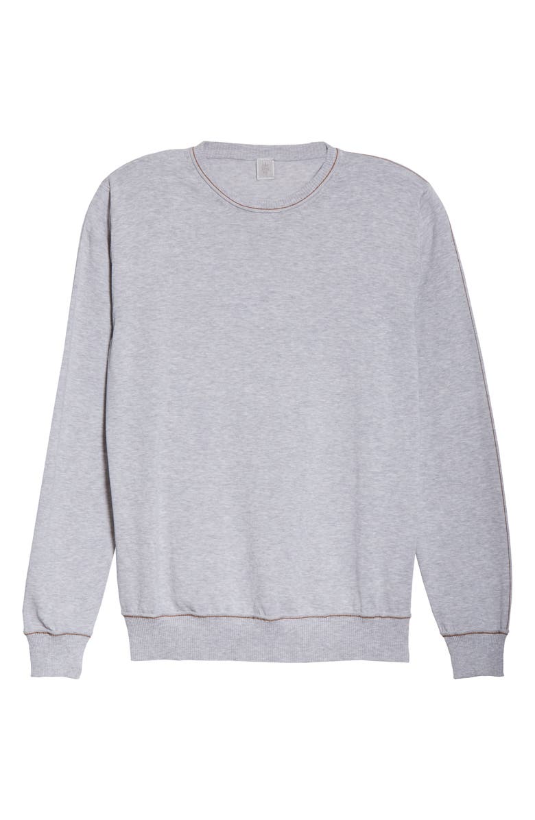 Eleventy Slim Fit Cotton Crewneck Sweater, Alternate, color,