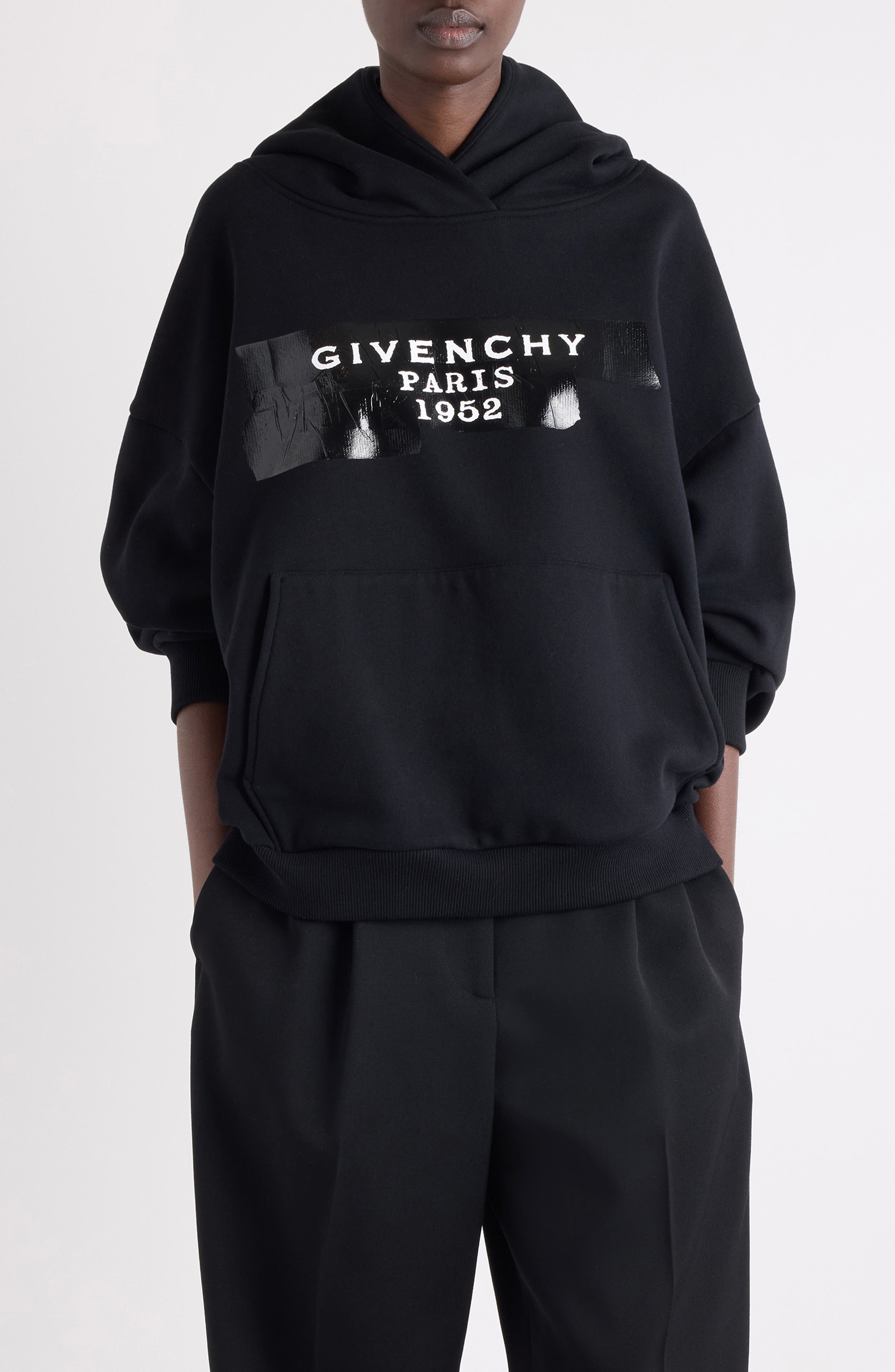 Givenchy Tape Logo Hoodie (Women) | Nordstrom