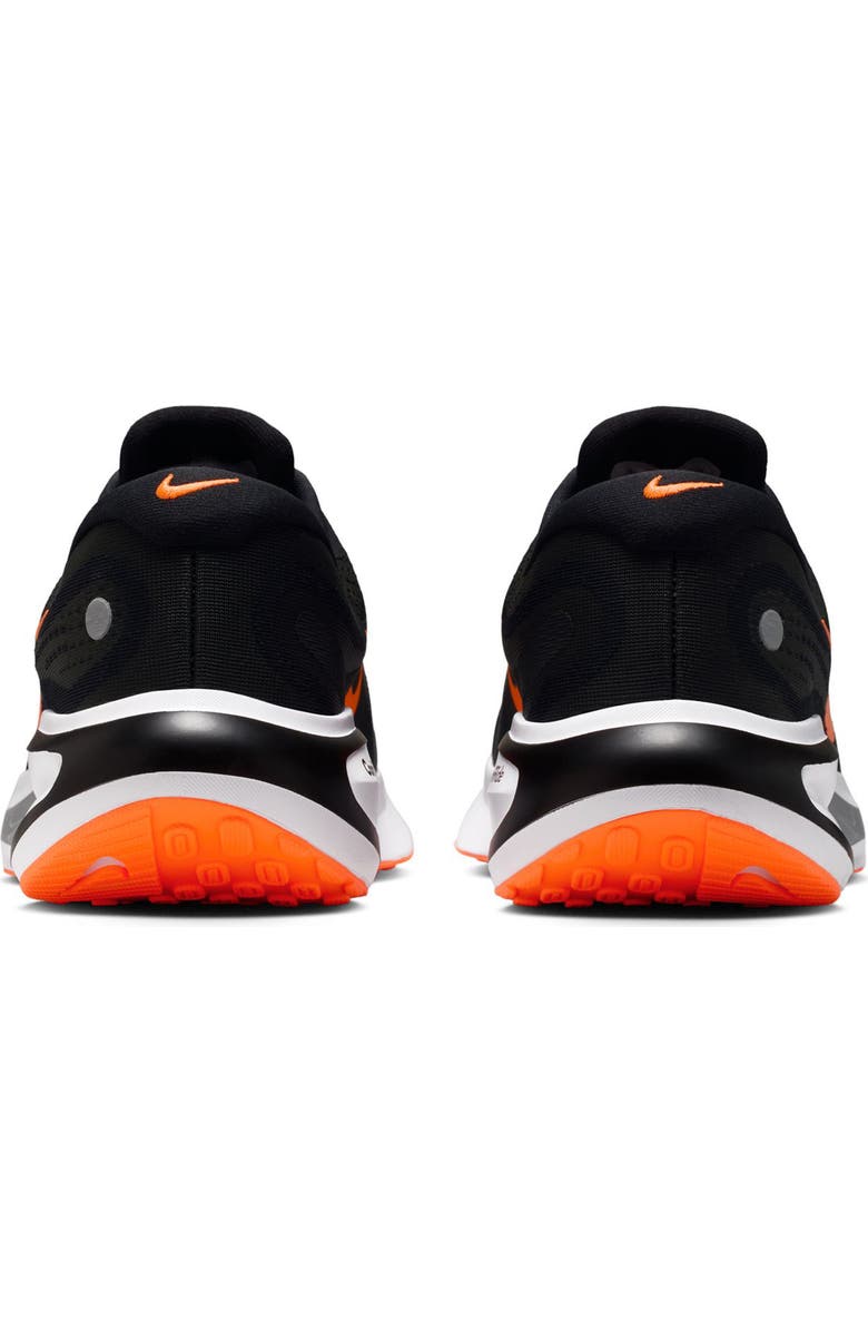 Nike Journey Road Runner Sneaker, Alternate, color, Black/ Total Orange/ Grey