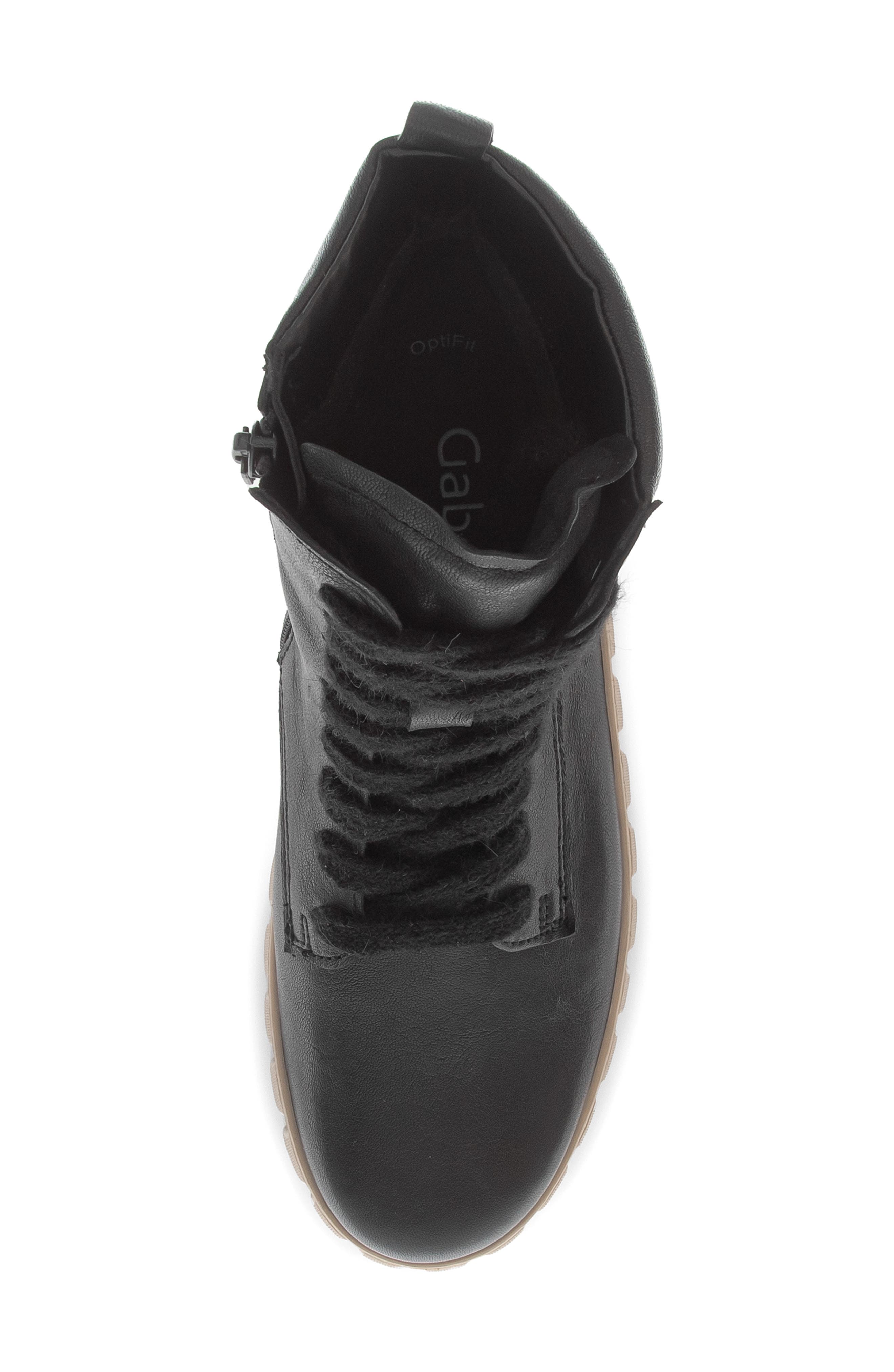 Talia Boot with Genuine Shearling Trim, Alternate, color, BLACK