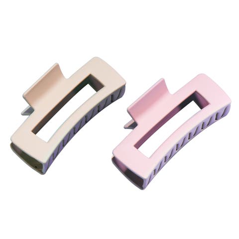 Rectangle Claw Clip Duo