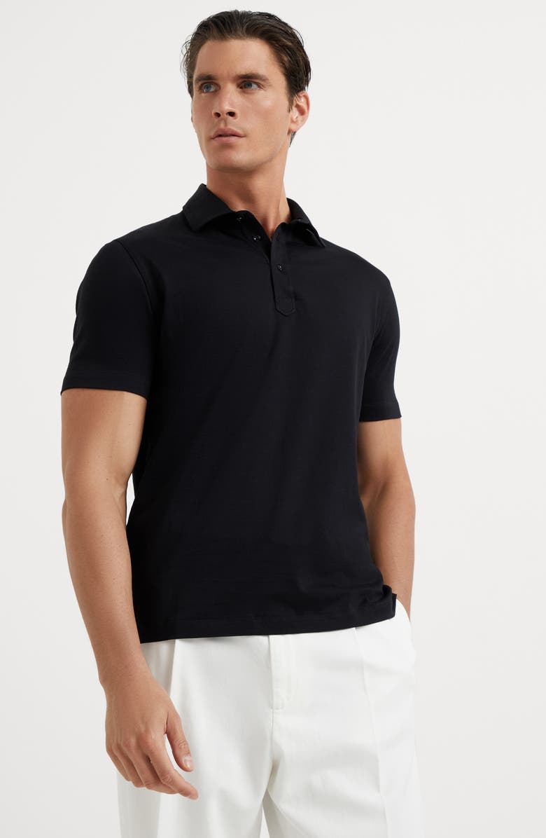 Brunello Cucinelli Basic fit polo shirt, Alternate, color, 