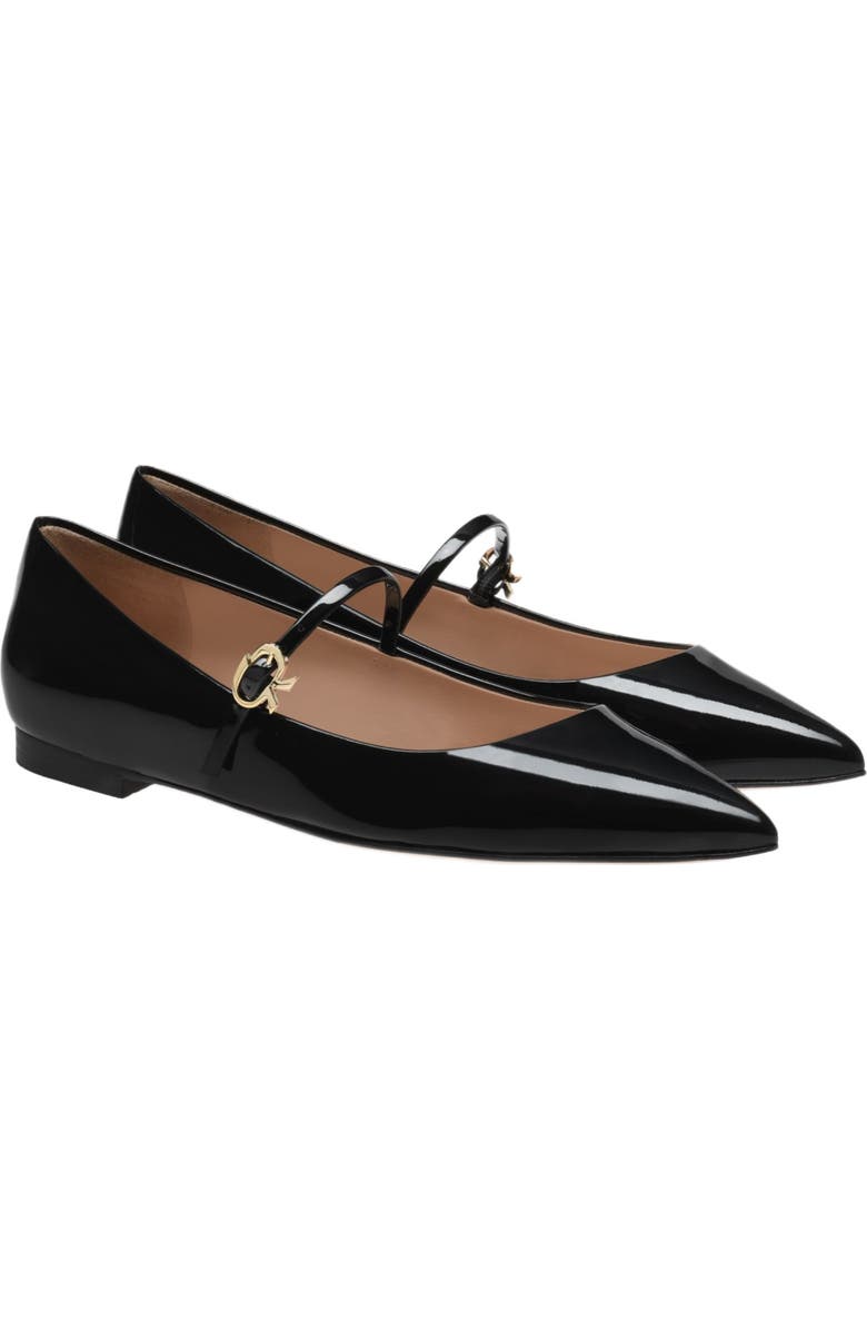 Gianvito Rossi Ribbon Jane Ballerinas, Alternate, color,