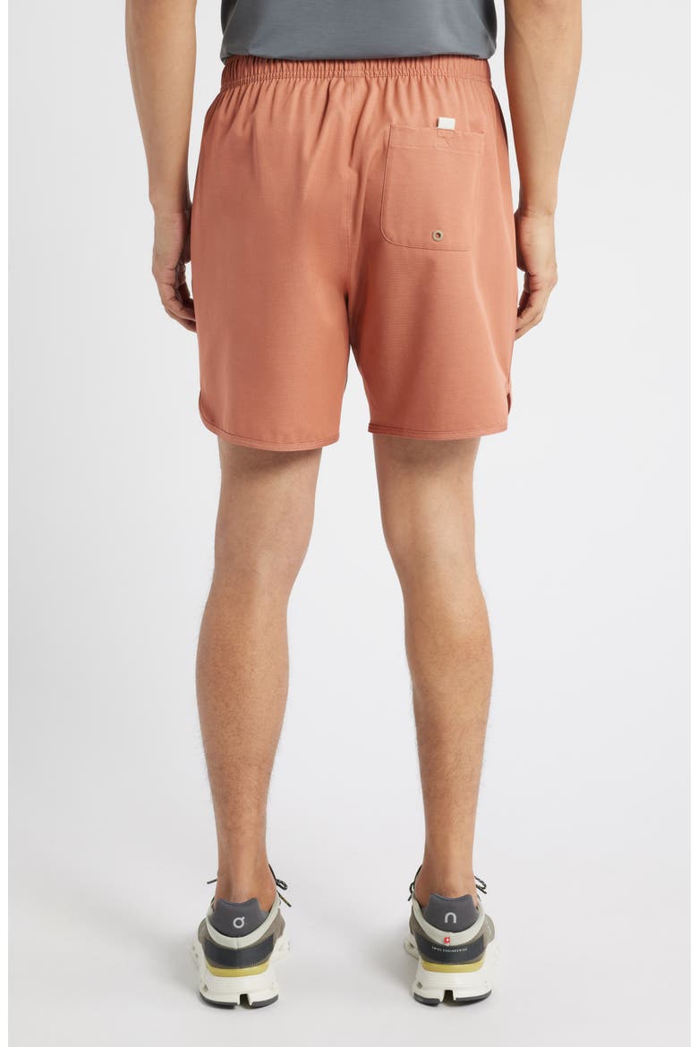 Reverb Water Resistant Hybrid Performance Shorts, Alternate, color, REDWOOD