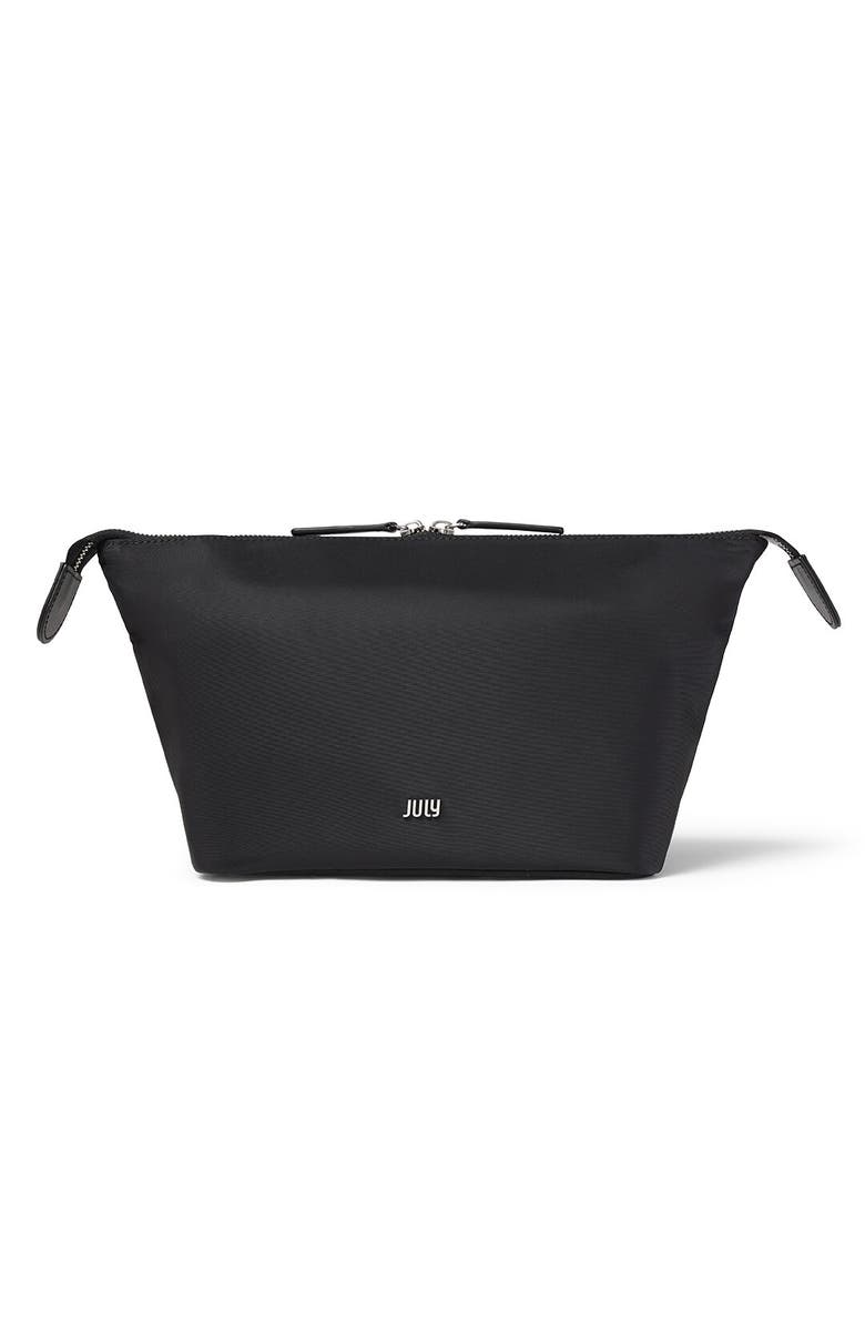 July Open Toiletry Bag, Alternate, color, Black