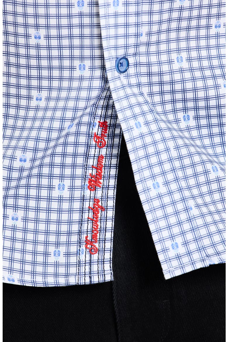 Keith Long Sleeve Button-Up Shirt, Alternate, color, BLUE MULTI