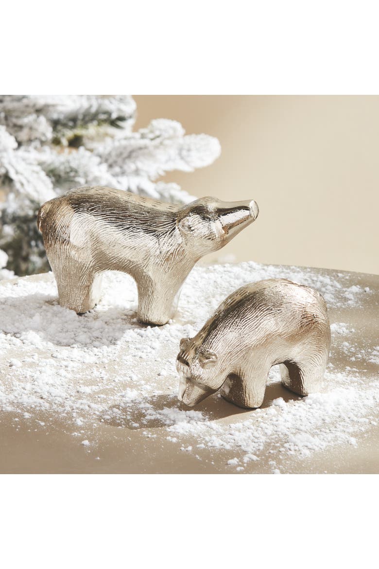 Koda Sculptures Decorative Objects Set of 2, Alternate, color, Silver