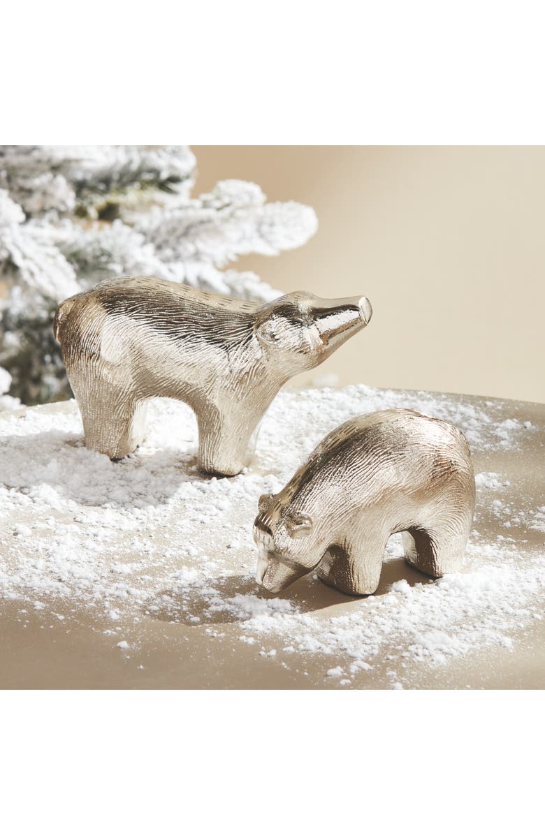 Napa Home & Garden Koda Sculptures Decorative Objects Set of 2, Alternate, color, Silver