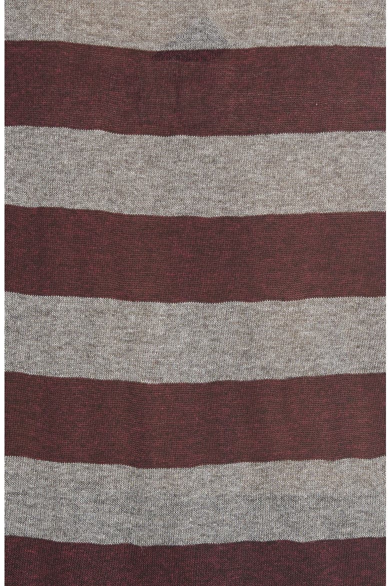Matty M Cold Shoulder Tee, Alternate, color, PORT/ CHARCOAL