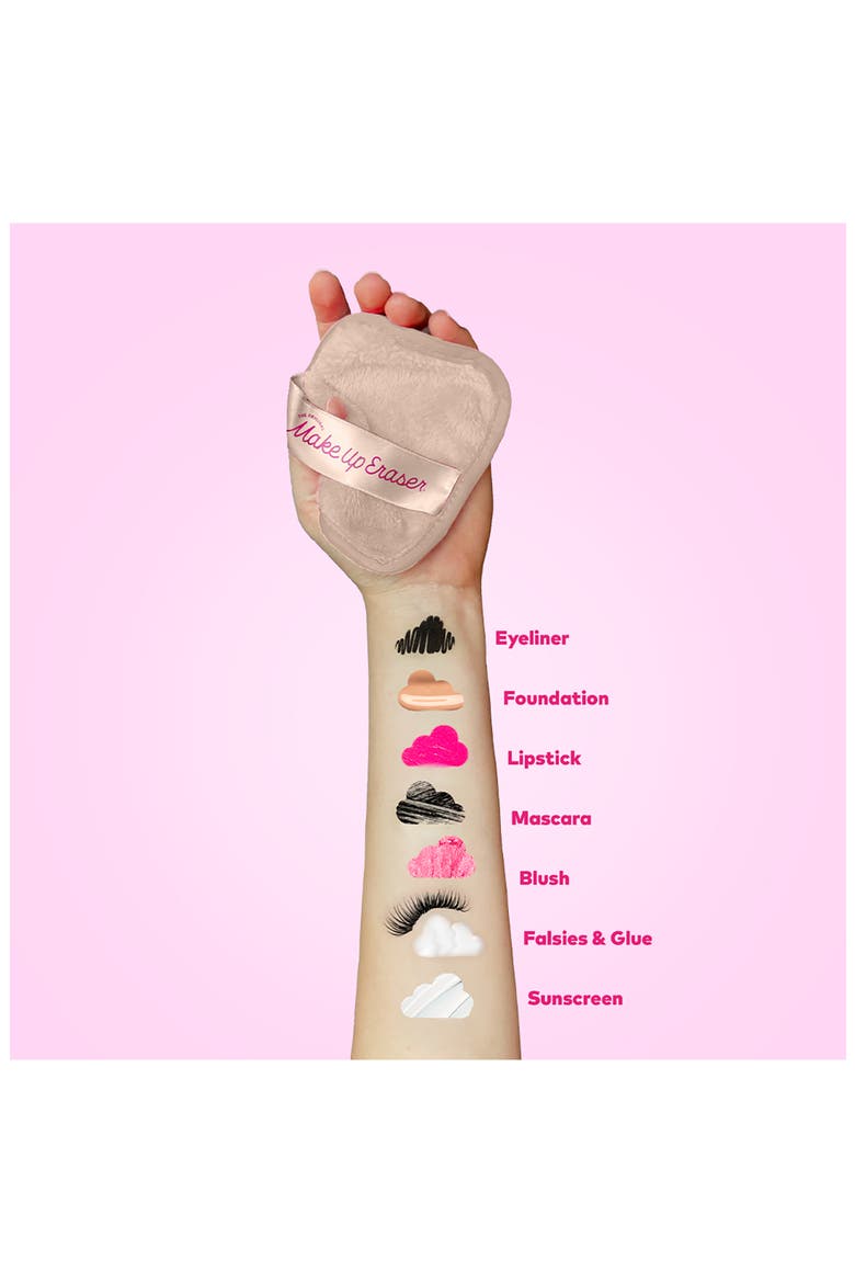 7-Day Chic MakeUp Eraser Set with Laundry Bag, Alternate, color, SWEET CREAM
