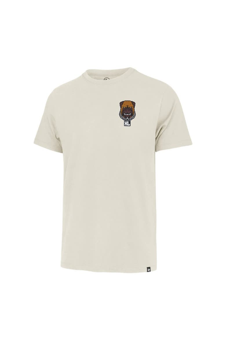 Men's '47 Cream Cleveland Browns Dawg Pound XL Backer Franklin T-Shirt, Alternate, color, Cream