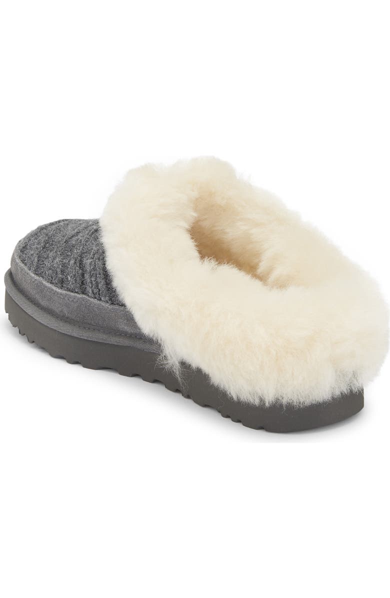 UGG<sup>®</sup> Cluggette Genuine Shearling Lined Indoor/Outdoor Slipper, Alternate, color, Moon Gray