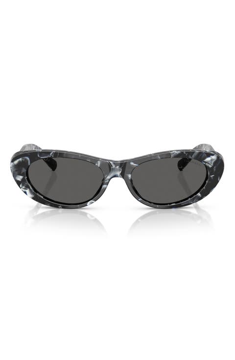 55mm Oval Sunglasses