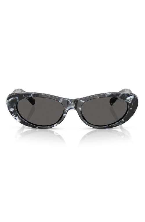 Tiffany & Co . 55mm Oval Sunglasses In Gray