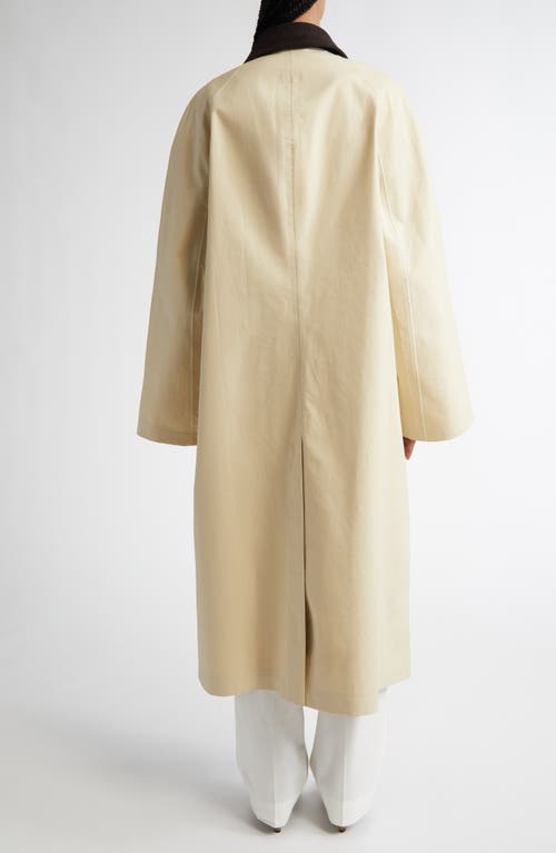 Totême Toteme County Waxed Organic Cotton Coat In Peanut