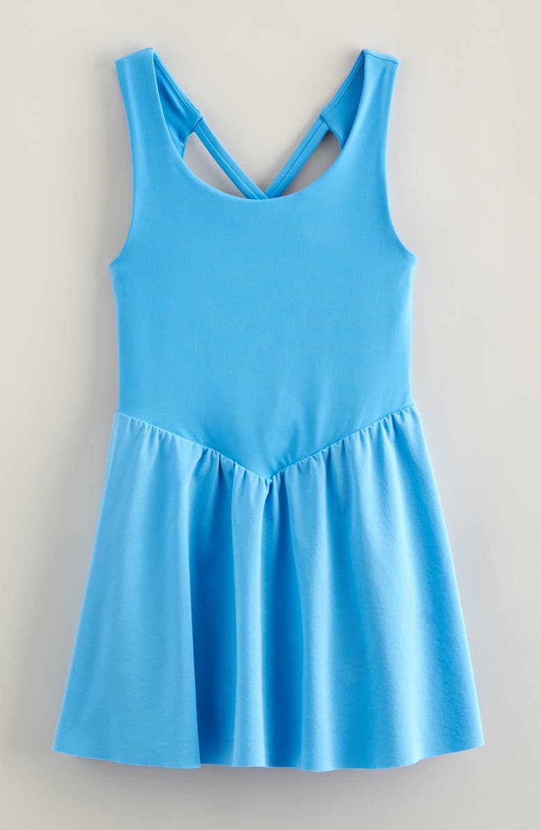 Zella Girl Kids' Bliss Hybrid Dress, Main, color, Blue Maya