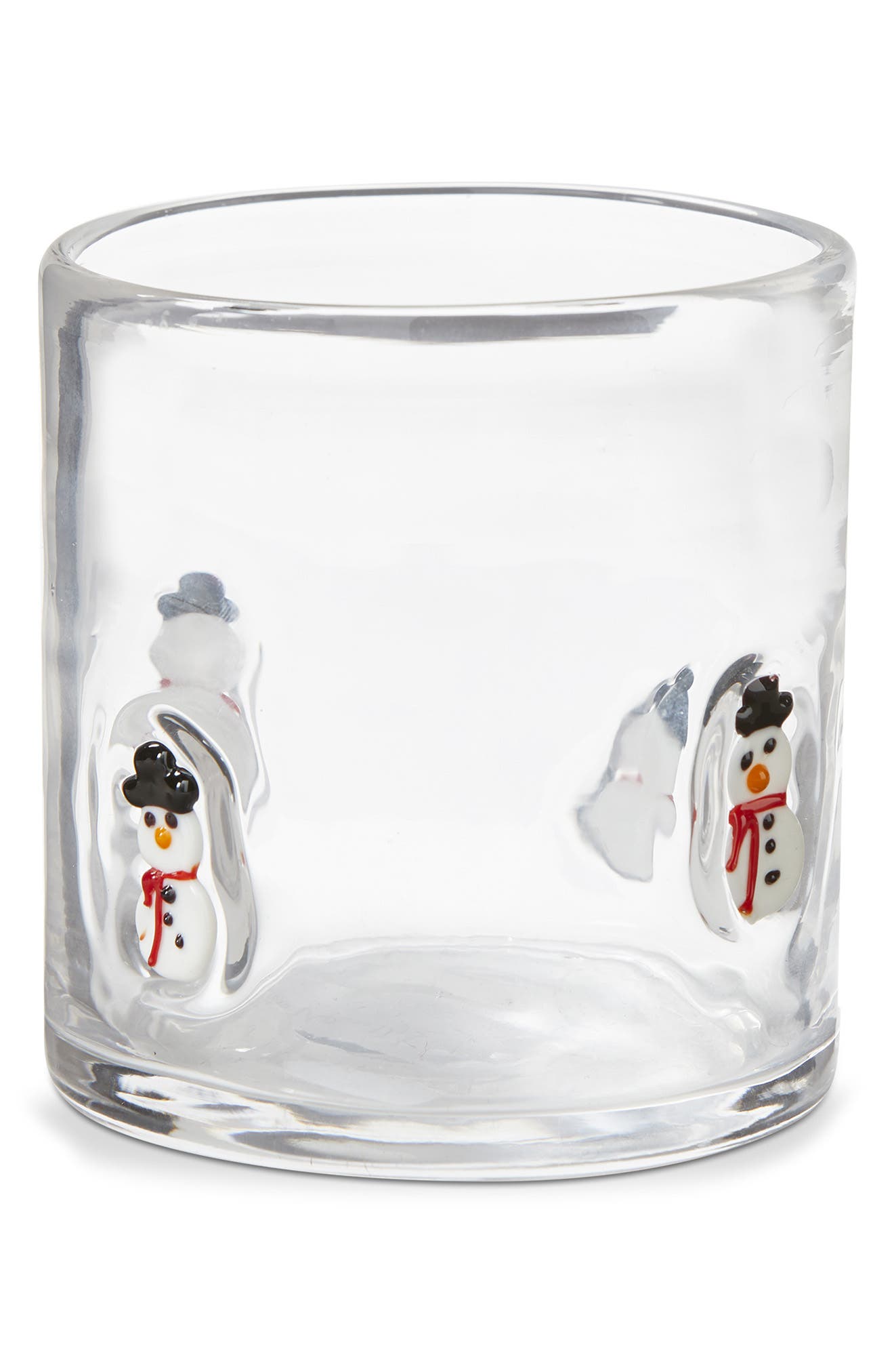 tag Holiday Double Old Fashioned Glass in Snowman 
