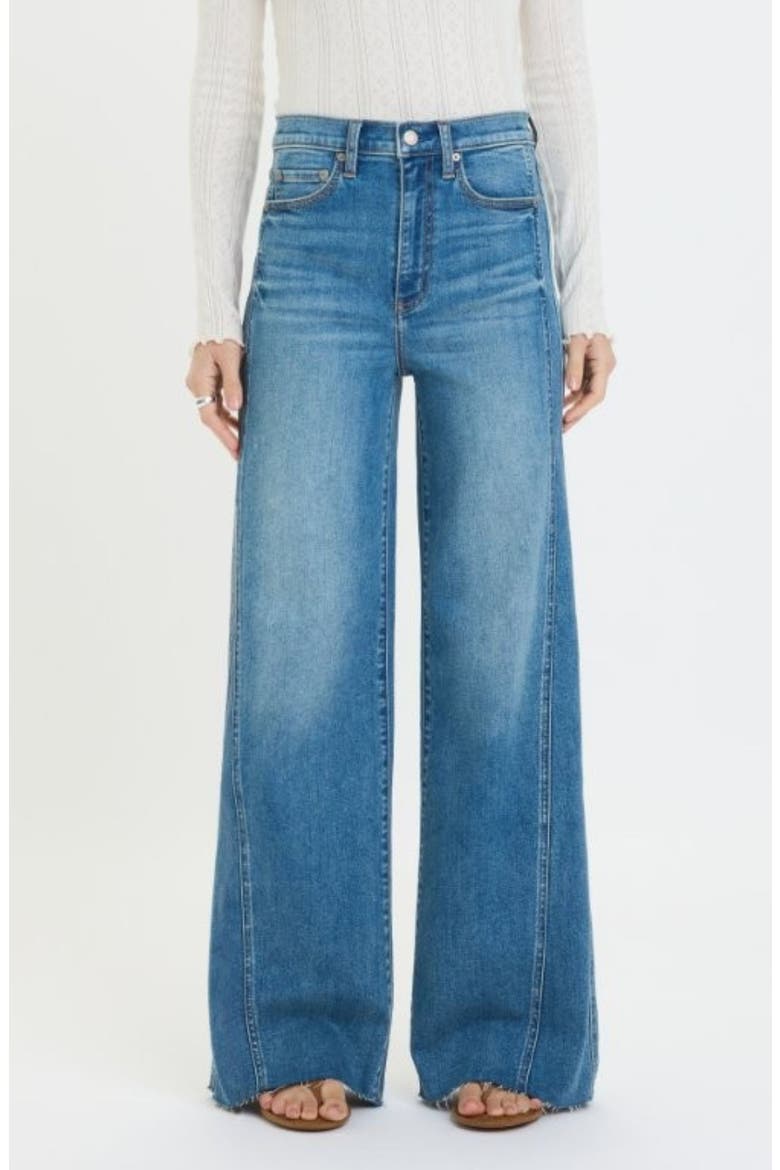 Far Out High Waist Jeans, Main, color, MAKE BELIEVE