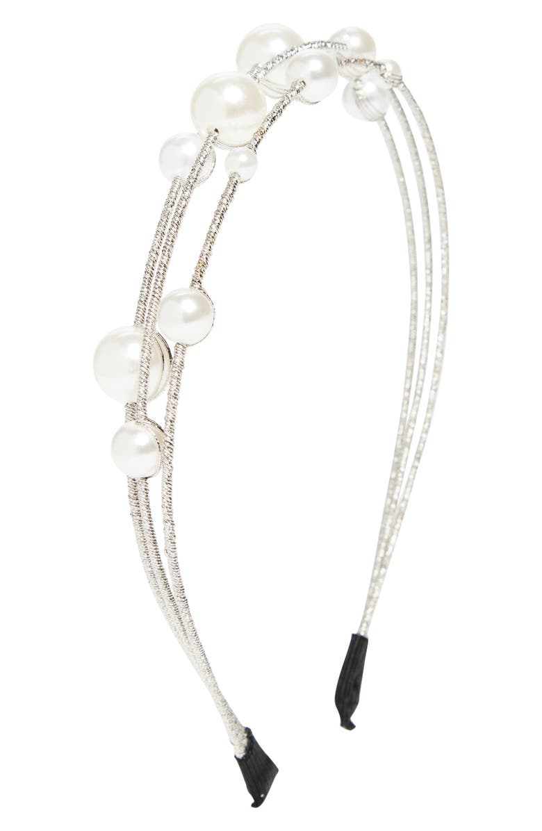 Cara Kids' Headband, Main, color, Silver