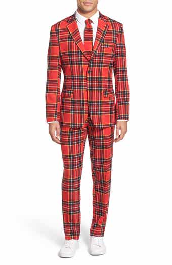 OppoSuits 'Lumberjack' Holiday Suit & Tie