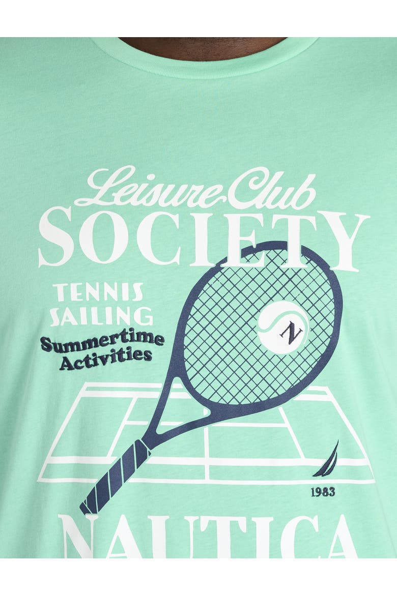 Big & Tall Tennis Graphic Tee, Alternate, color, MINT SPRING