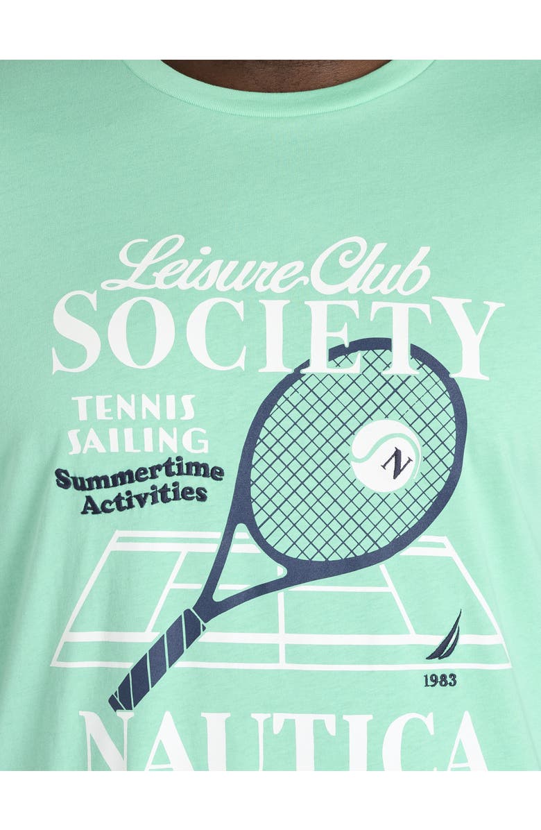 Nautica Big & Tall Tennis Graphic Tee, Alternate, color, Mint Spring