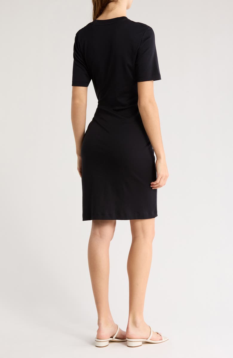 Vince Short Sleeve Side Tie T-Shirt Dress, Alternate, color, Coastal