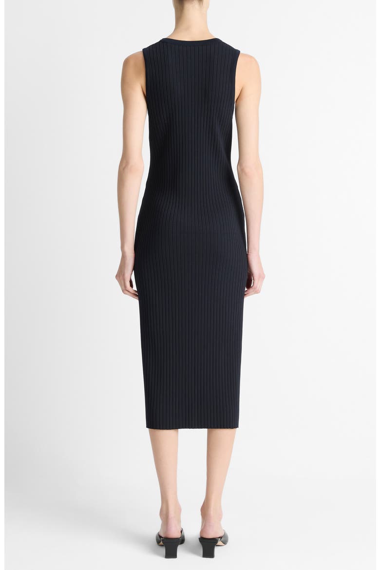 Sleeveless Rib Midi Dress, Alternate, color, COASTAL