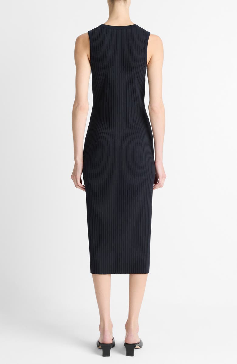Vince Sleeveless Rib Midi Dress, Alternate, color, Coastal