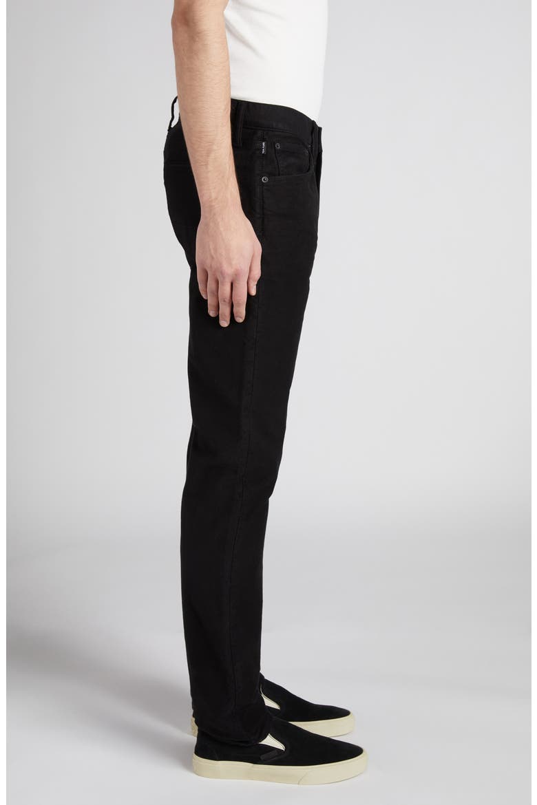 Moleskin Slim Fit Five-Pocket Pants, Alternate, color, BLACK