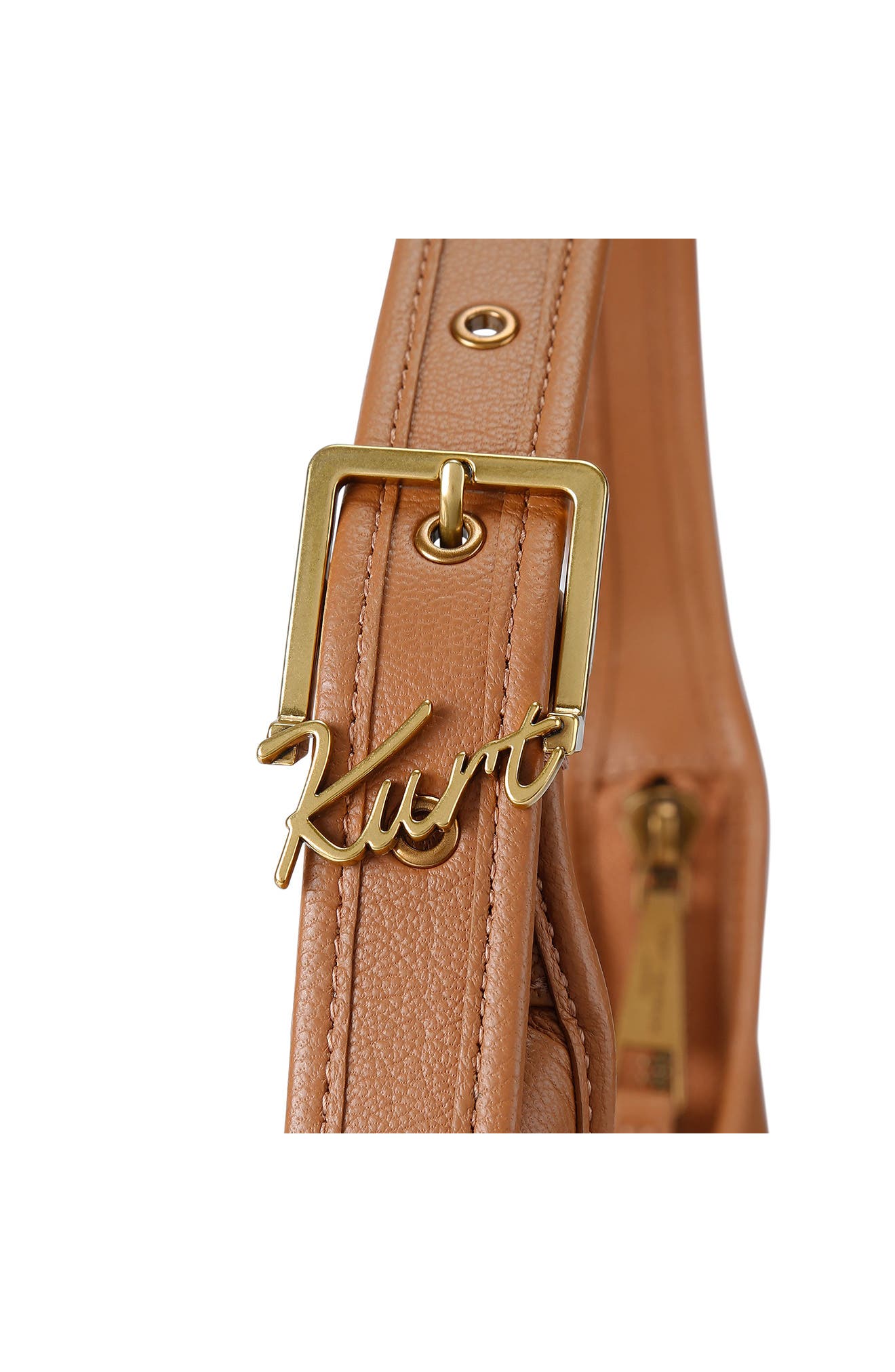 Kurt Leather Shoulder Bag, Alternate, color, OPEN BROWN