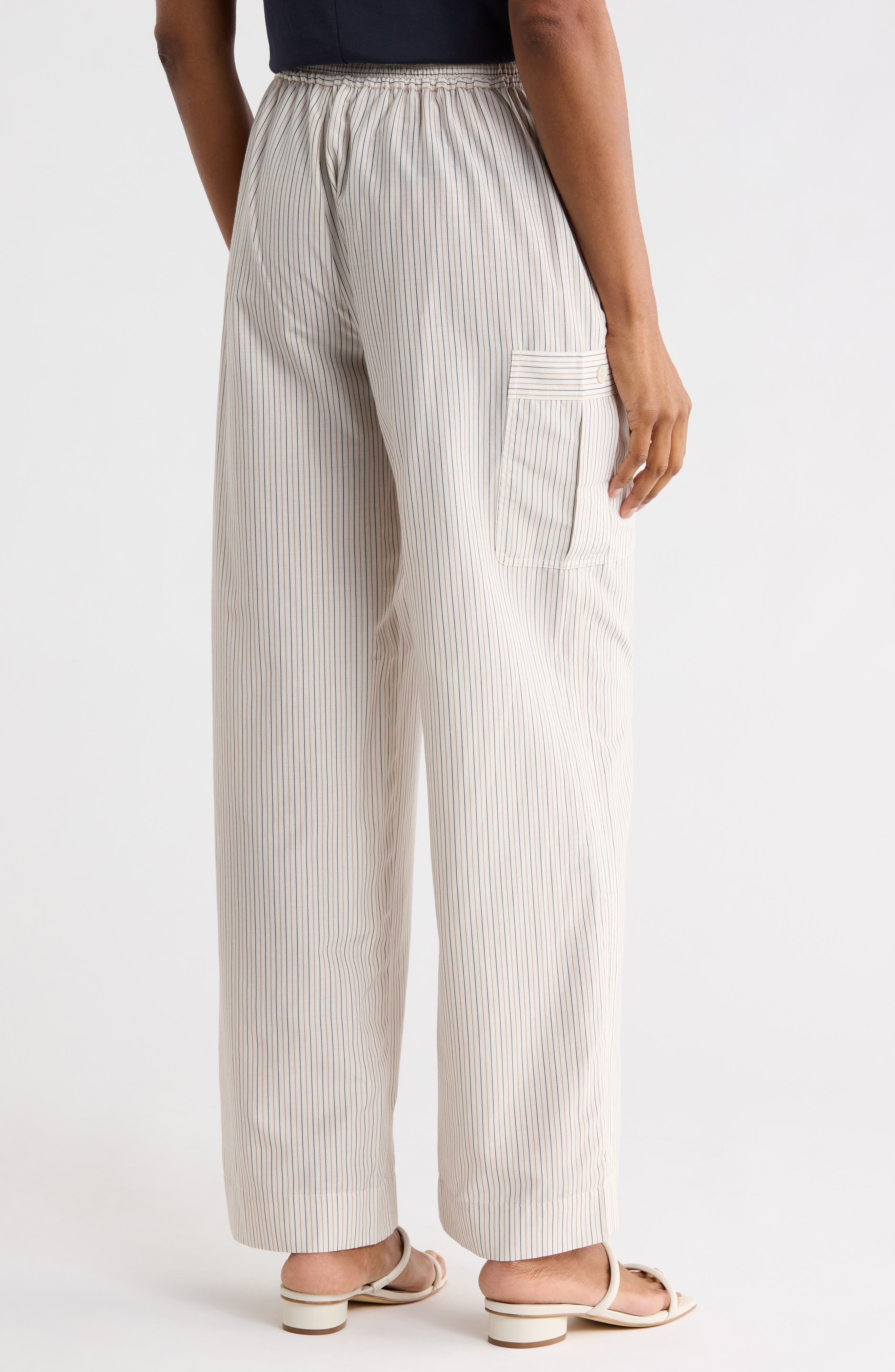 The Stripe Cotton & Silk Utility Pants - image 2