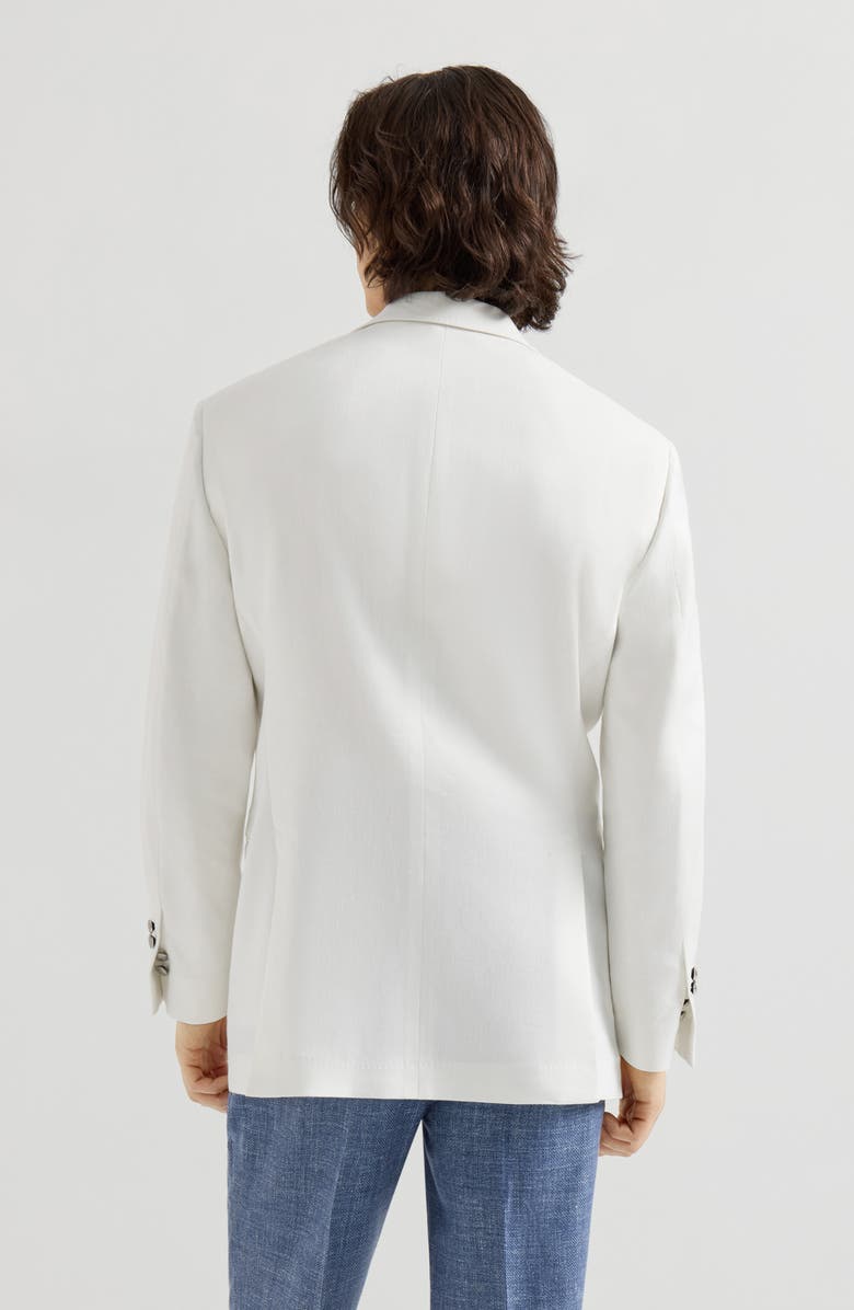 Brunello Cucinelli Gabardine blazer, Alternate, color, Panama