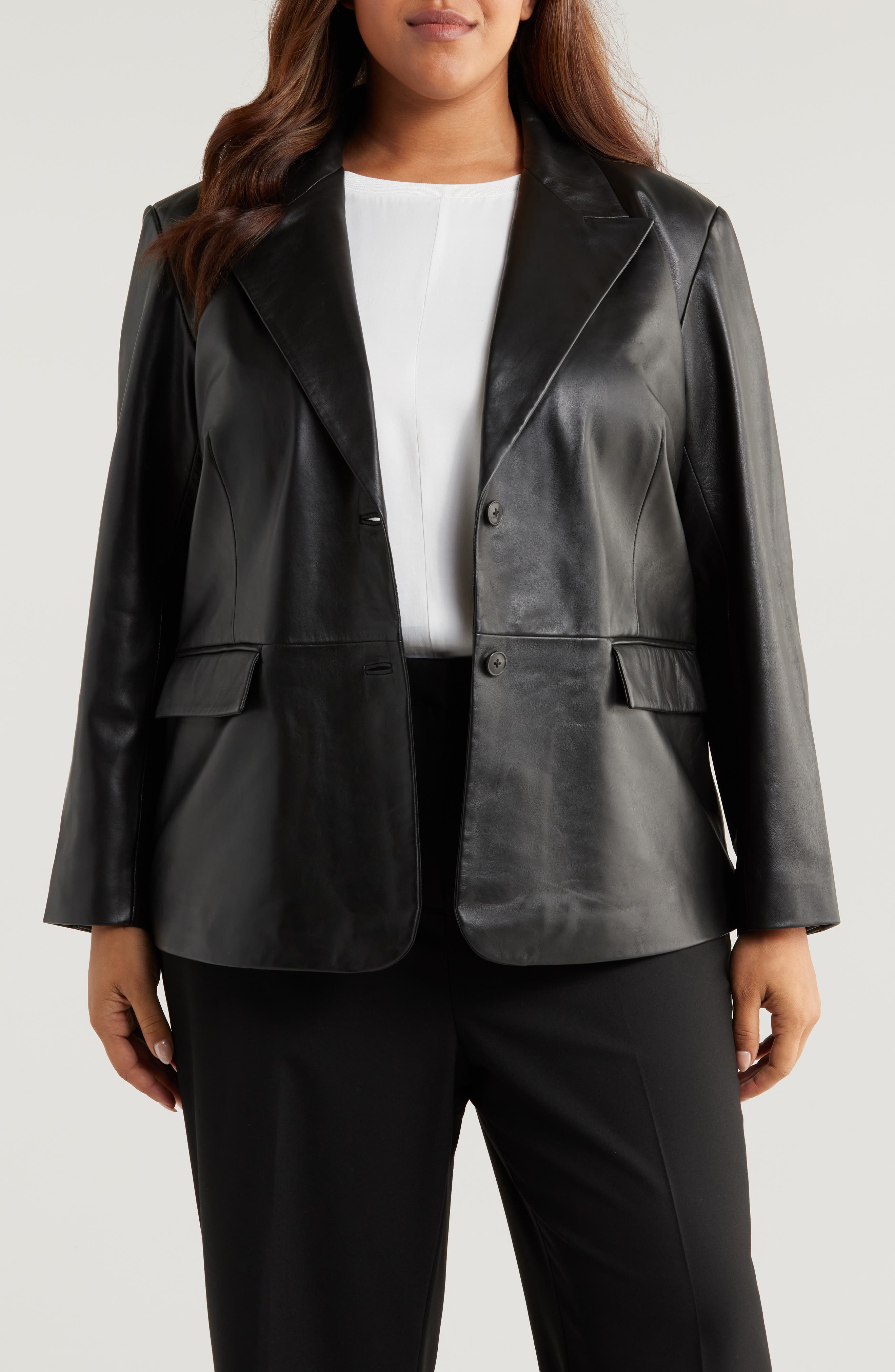 Nordstrom Leather Blazer