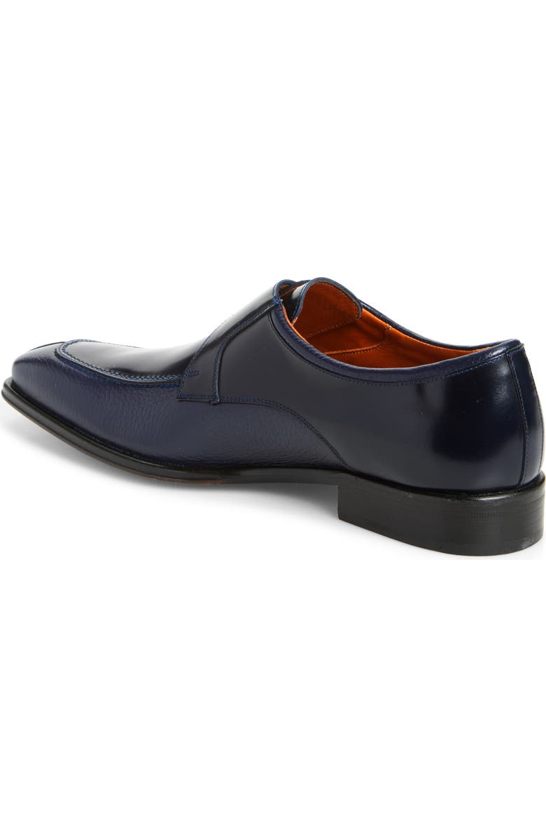 Mezlan Pego Monk Strap Shoe, Alternate, color, Blue