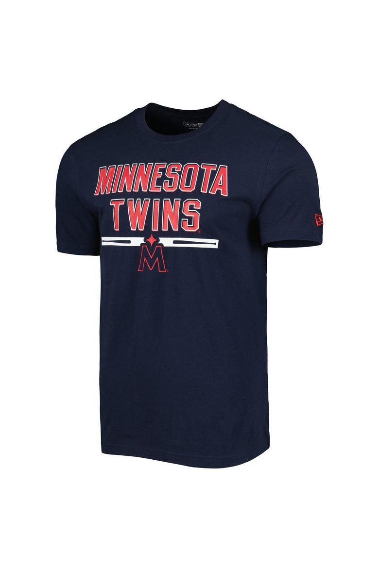 Men's New Era Navy Minnesota Twins Batting Practice T-Shirt, Alternate, color, Navy