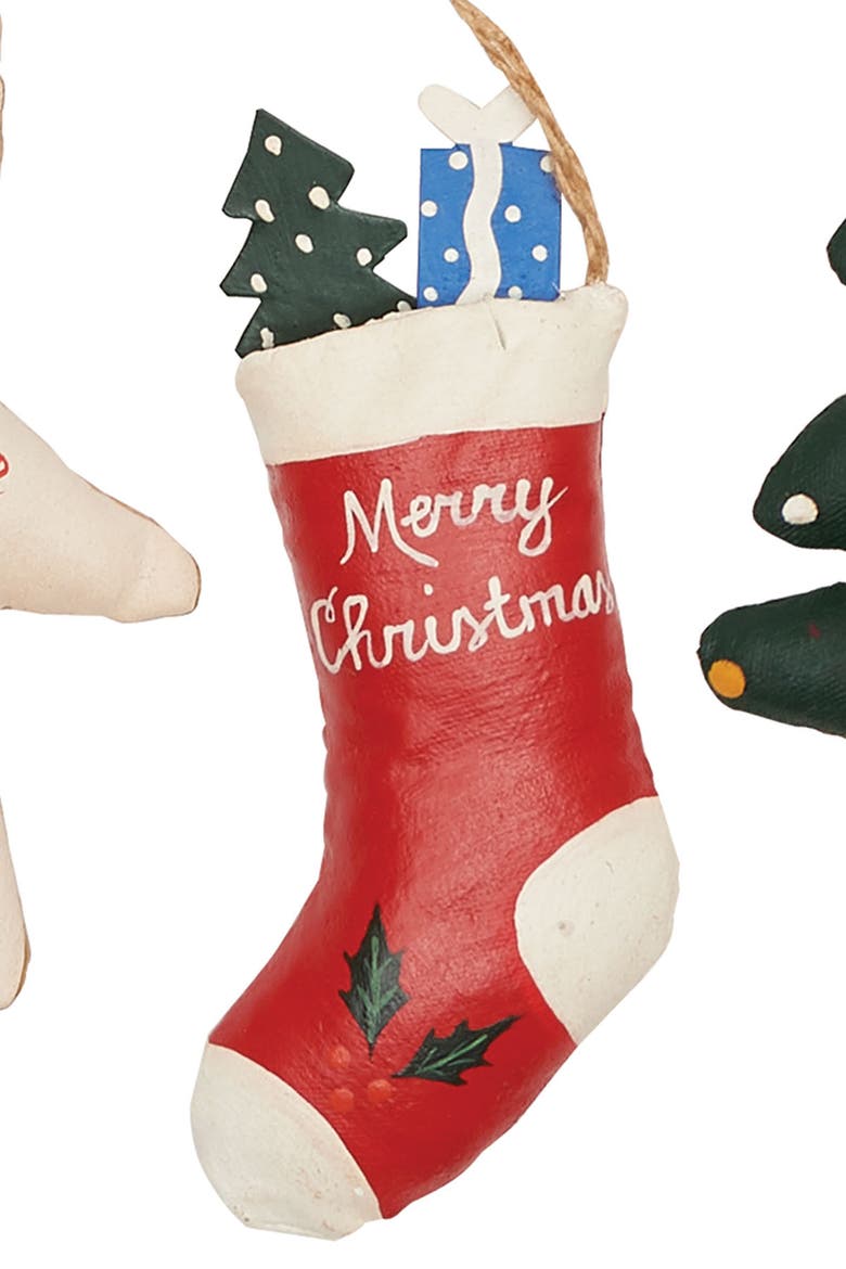Clap Saddle Holiday Ornament Assortment of 3, Alternate, color, Red