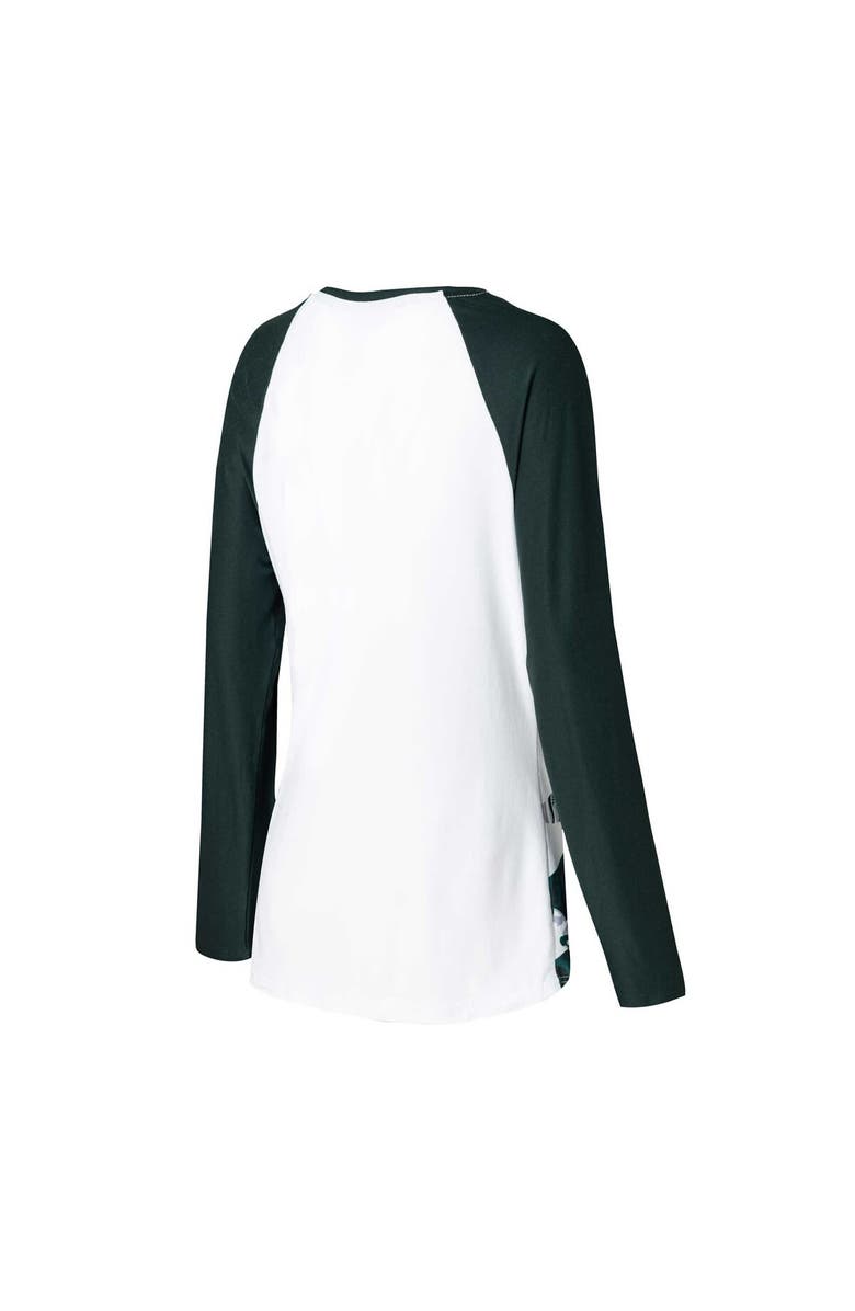 CONCEPTS SPORT Women's Concepts Sport Hunter Green Michigan State Spartans Tinsel Ugly Sweater Long Sleeve T-Shirt & Pants Sleep Set, Alternate, color, Hunter Green