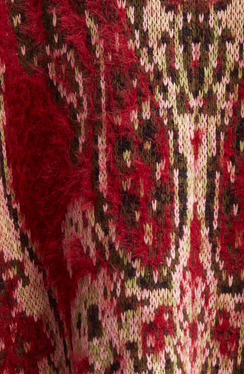 L'AGENCE Naoko Paisley Jacquard Cotton Blend Poncho, Alternate, color, Multi Stripe Paisley