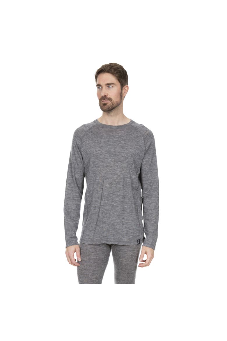 Wexler Merino Base Layer Top, Alternate, color, Dark Gray Marl