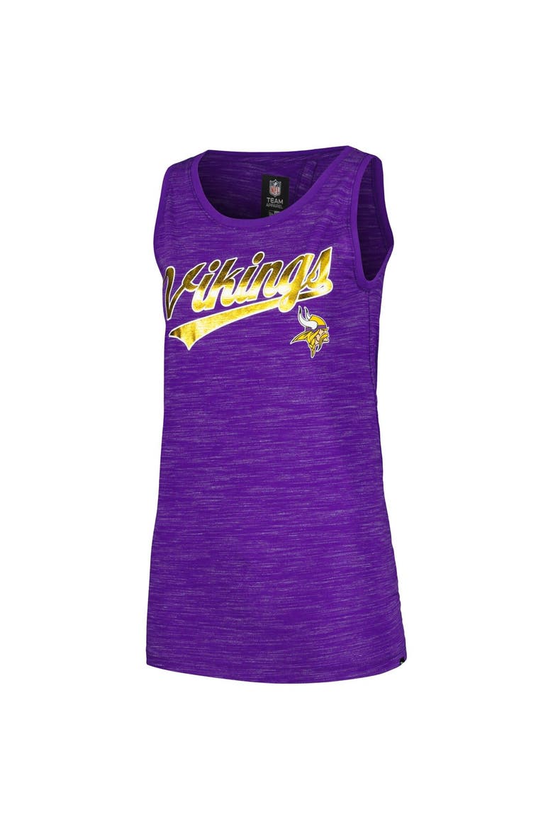 Women's New Era  Purple Minnesota Vikings  Space Dye Active Tank Top, Alternate, color, Purple