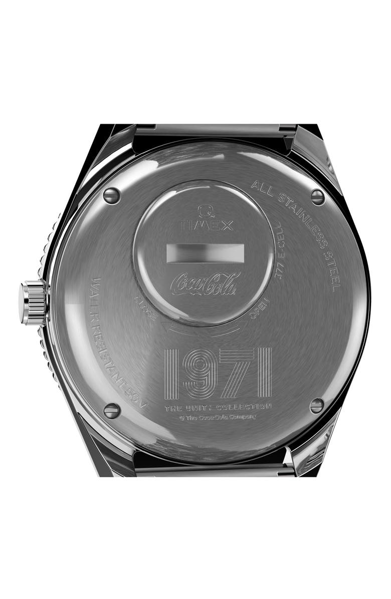 Timex<sup>®</sup> Q x Coca-Cola<sup>®</sup> Unity Collection Bracelet Watch, 41mm, Alternate, color, 