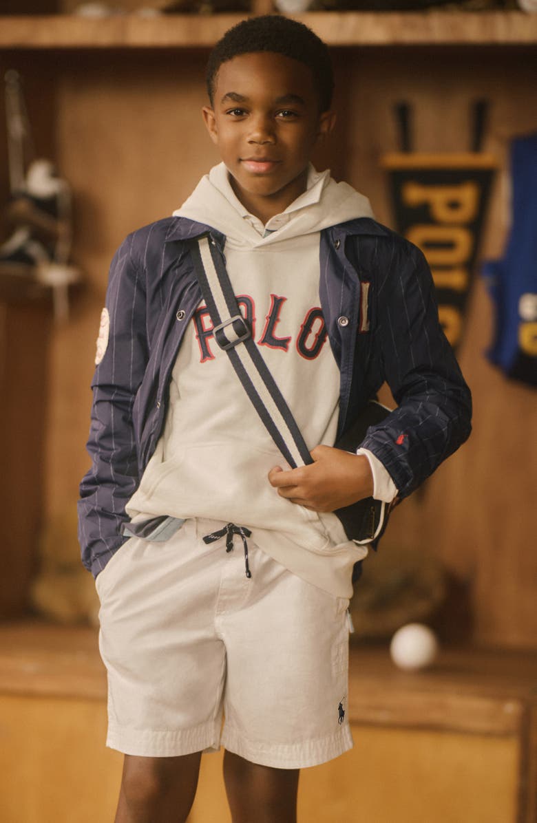 Polo Ralph Lauren Kids' French Terry Pullover Hoodie, Alternate, color, 