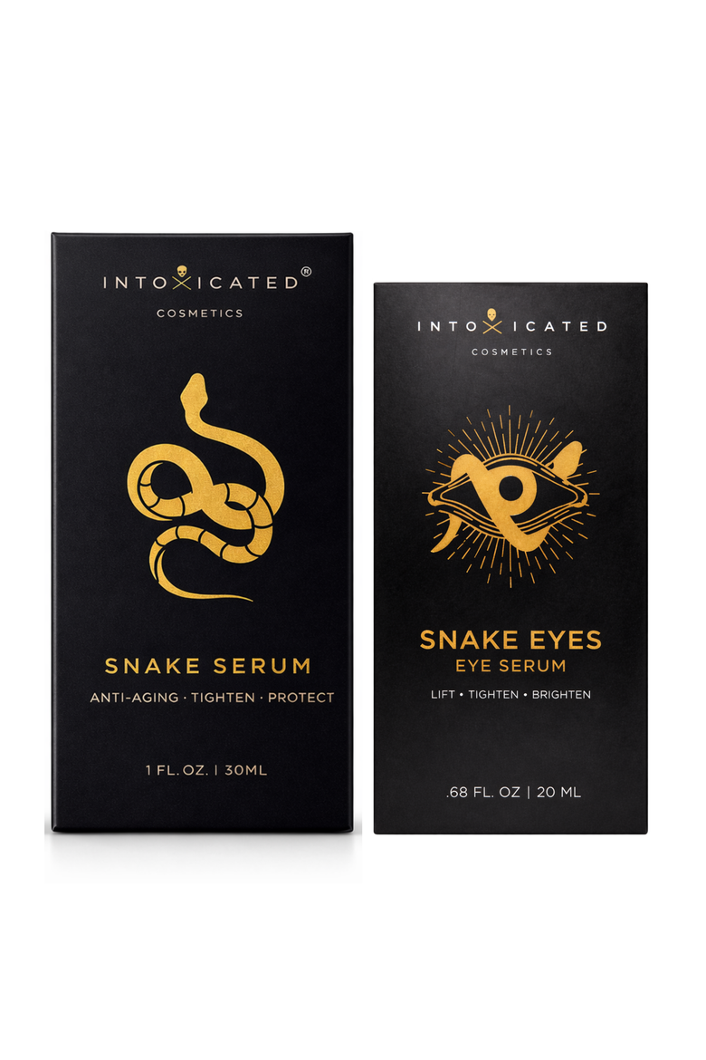 Snake Bundle (Snake Serum & Snake Eyes Eye Serum) |  Anti-Aging Formulas with Vegan Snake Peptides | Lifting Formula for Daily Moisture and Eye Contour, Alternate, color, None