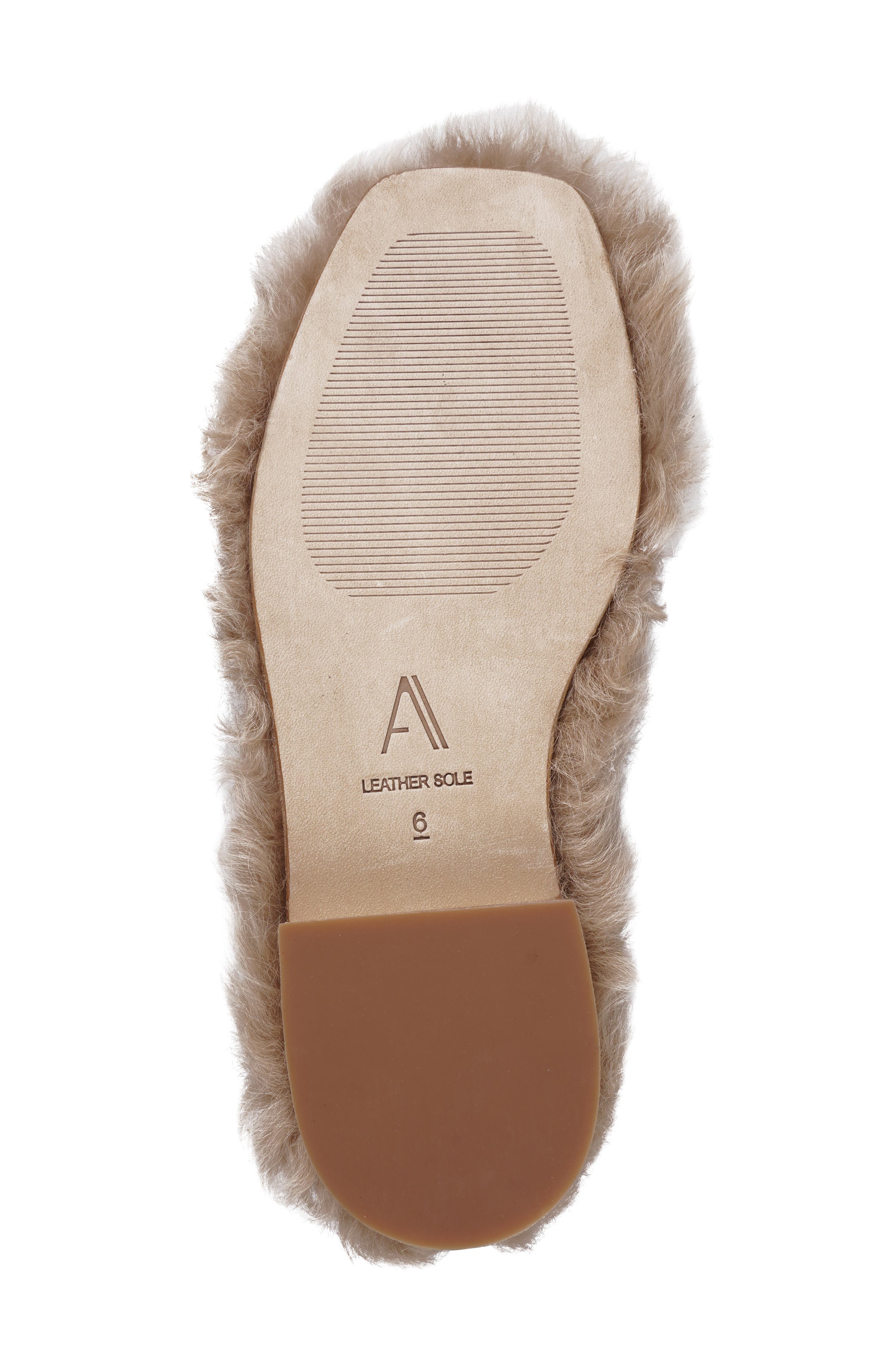 Artisan Crafted By Zigi Quincy Faux Fur Flat, Alternate, color, Beige Leather