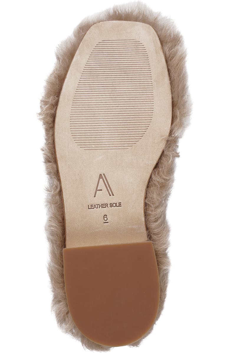Artisan Crafted By Zigi Quincy Faux Fur Flat, Alternate, color, Beige Leather