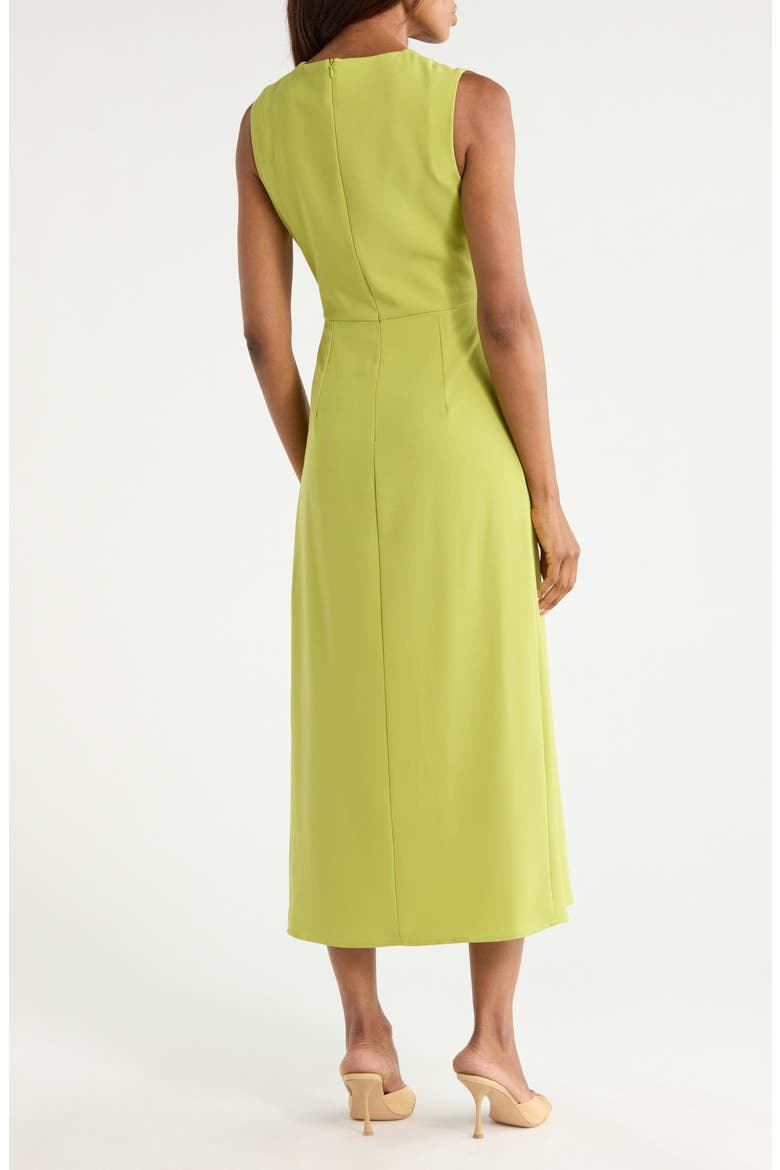 Side Ruched Sleeveless Dress, Alternate, color, SAGE