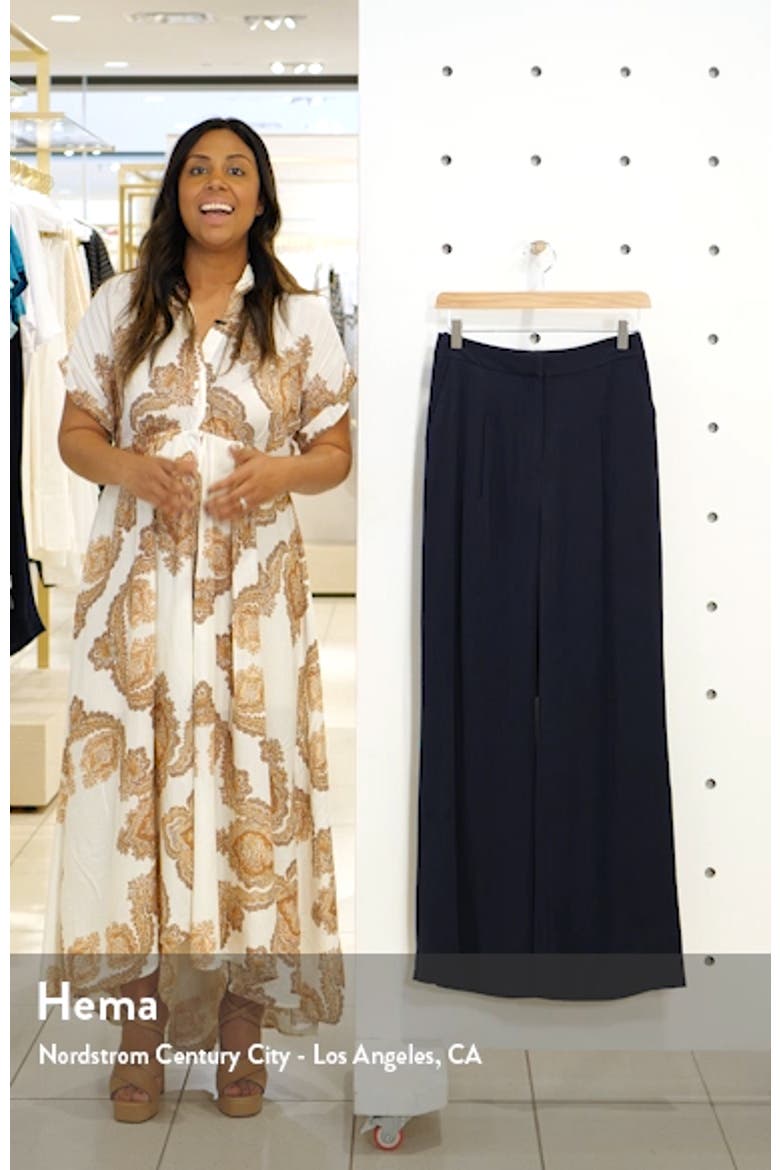 Tonal Stripe Relaxed Slacks (Nordstrom Exclusive) video