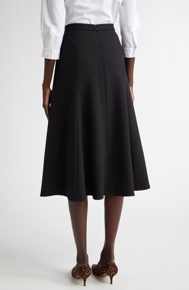 Carolina Herrera A-Line Stretch Virgin Wool Midi Skirt, Alternate, color, 